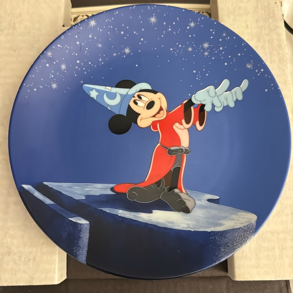 The Apprentices Dream Mickey plate